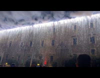 Burning of the Castle pyrotechnic show in Italy