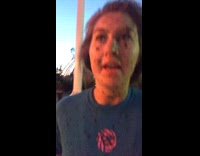 Womans face full of mayflies after riding rollercoaster