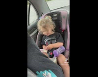 Little girl sings song about farting in car