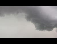 Large dark clouds formed with thunder in the sky