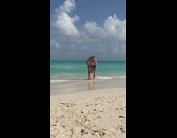 Girl water behind back butt 