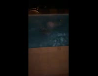 Guy belly flops straight into pool 