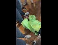 Girl does the jerk dance sprains ankle