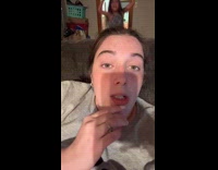 Little girl braces head gear