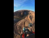 Collab SendItOfficiall - Guy with parachute jumps off cliff 