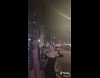 Girls dancing to song see rat on street
