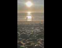 Girl walks on beach shore for photo