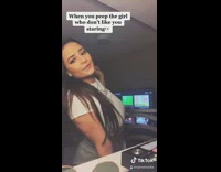 Girl stared down by haters dances