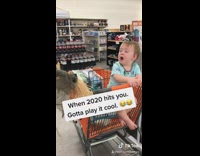 Baby laughs cries scary scarecrow decoration 