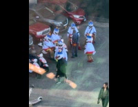 Collab WINY - Random people wears chicken costume at parking