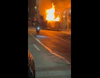 Collab winy - Garbage Dumpster Burns Bright on Narrow Street