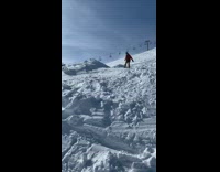 Brown pants guy attempts backflip skis fail 