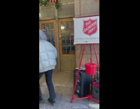 Man and Lady Dances at Grand Central Station Entrance