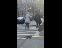 Kids Hide Behind Adults Inside their Coats