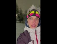 Guy says he called off work for sick day but is snowboarding