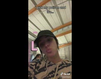 Girl brown hoodie and black hat I pick my poison you L