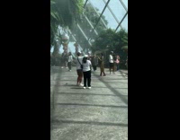 Collab IITW - Couple films tiktok dance at the gardens