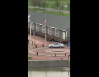 Girl parks car roundabout films tiktok pt. 2