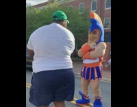 Collab VIBES - Dance Battle with College Mascot Fail 