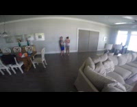 Mother tries Virtual Reality Goggles and scream