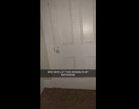 Girl in restroom you good loud poop noise