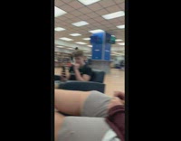 Guy tries to jump over tall table fail 