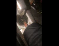 Car wash sprays water through girls car shift boot 