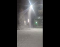 Submitter films little tornado swirls on tunnel