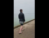 Lady Calls Baby and Smiles at her