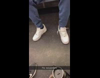 4 passengers wear Air Force 1s on train 
