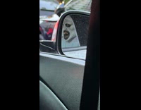 Valak scary mask on passenger car seat 