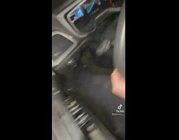 Guy tries car without tire