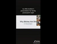 Family has powerpoint presentation night over zoom