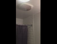 Water leaks from ceiling into toilet 