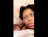 Sleeping baby cries falls back asleep right away 