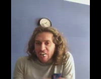 Guy eats to "Speed it Up" song, eats whipped cream faster at dinner table