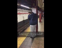 Collab Subway Creatures - Why Go To The Barbershop When You Can Give Yourself A Haircut On The Platform