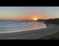 Sunset view from the flower field