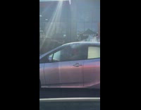 Collab BitchMP - Guy singing karaoke in silver car with smoke 