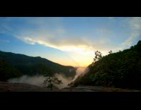 Sunset Timelapse Over Horizon until Darkness Falls