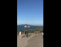 Three guys dance empty golden gate bridge 