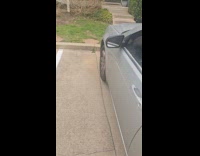 Man sees ice build up on car window