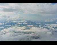 Timelapse video morning sky on top mountain