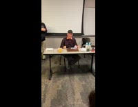 Class celebrates professors birthday