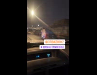 Collab WINY - Woman ride citibike on the highway night