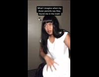 Woman pretends to find baby in trash