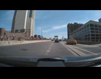 Man captures dash cam footage of crash on bridge