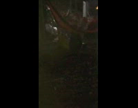 Girl tries to jump over hammock fail