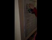 Woman open mail locker then unlocks all
