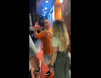 Collab BitchMP - Guy says dad orange shirt looks like president 